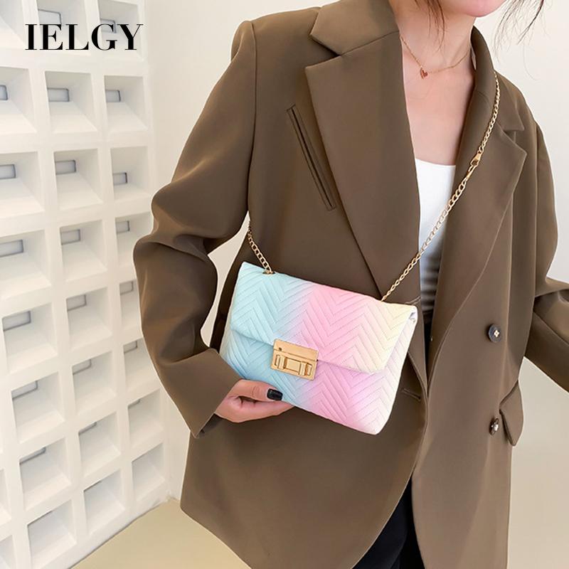 Ielgy Túi Đeo Vai Màu gradient Tươi Tắn Và Ngọt Ngào Cho Nữ