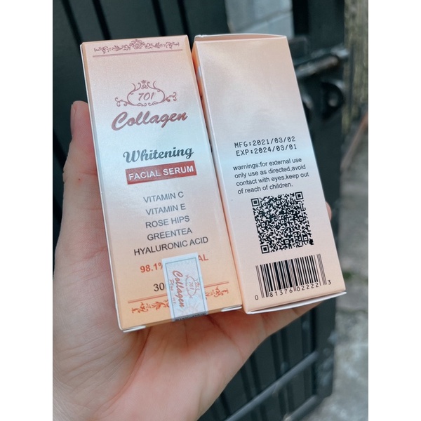 [Hàng malaysia] Serum collagen plus vit E trắng da, sạch nám