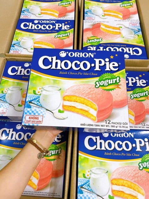 Chocopie Lotte Hàn Quốc đủ vị  hộp 12 cái