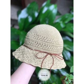 Mũ sợi dệt handmade