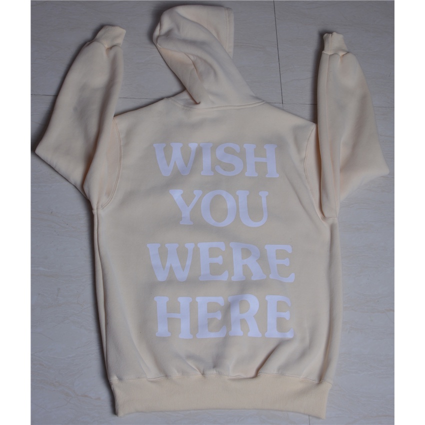 Áo Hoodie Hip Hop Thêu Chữ WISH YOU Where HERE Màu Cầu Vồng Thời Trang 2022 TRAVIS SCOTT Astroworld Cho Nam Và Nữ