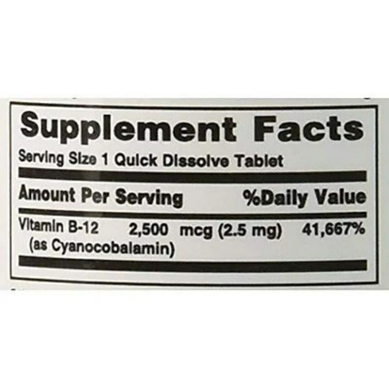 [Date 4/2025] Viên bổ sung Vitamin B -12 Nature's Bounty 500mcg 75 viên