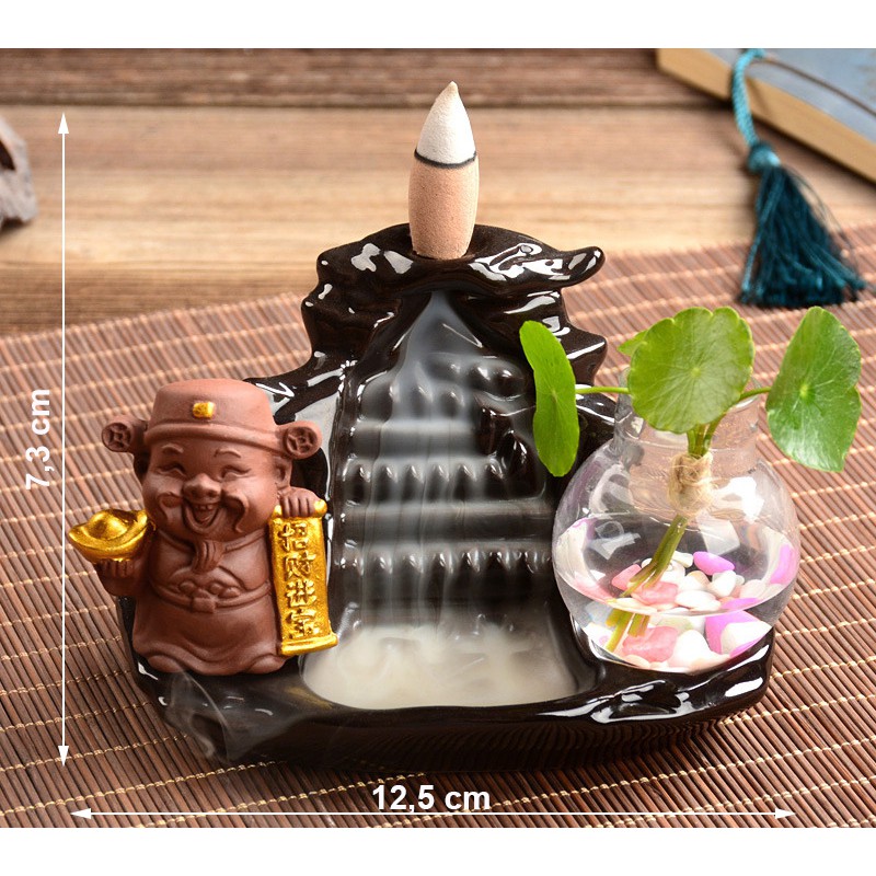 Thác Khói Trầm Hương - Thác Thần Tài + 10 Nụ Trầm kèm lá xanh