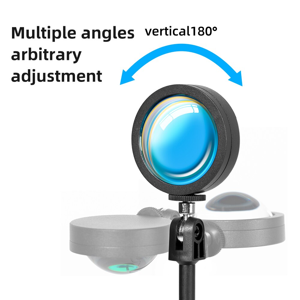 Đèn Led Chiếu Ánh Sáng Xanh Dương / Đỏ Cầu Vồng Trang Trí Tường Phòng Ngủ / Quán Cà Phê / Quán Bar