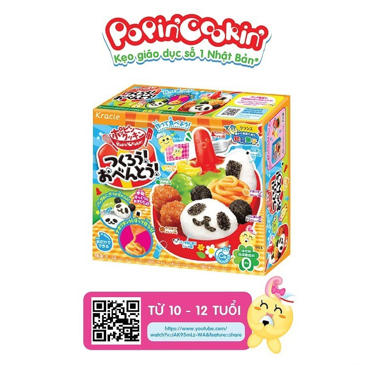 [ Gift ] Kẹo Popin Cookin Tsukuro Obento chính hãng - làm cơm Bento