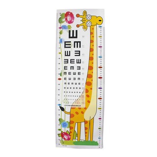 Decal dán tường đo chiều cao và thị lực