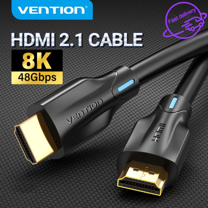 Cáp Vention HDMI 2.1  8K 60Hz 4K 120Hz 3D động HDR HiFi 2K 144Hz 48Gbps tốc độ cao