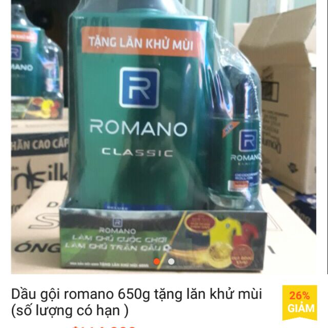 Romano tắm gội 2 trong 1