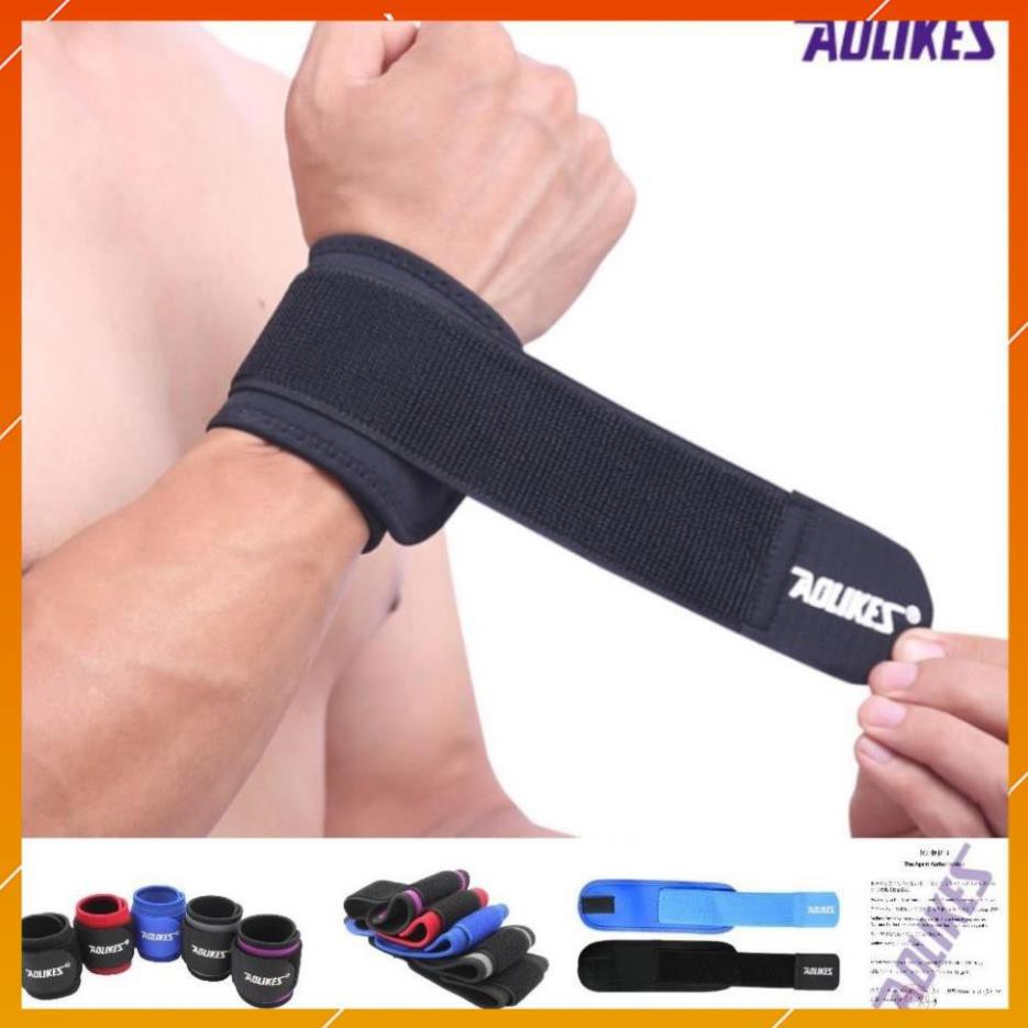 Xả Kho - AOLIKES A 7936 (1 cái) - Đai cuốn cổ tay trợ lực, hỗ trợ đẩy tạ chuyên nghiệp chuyên gym, chính hãng.