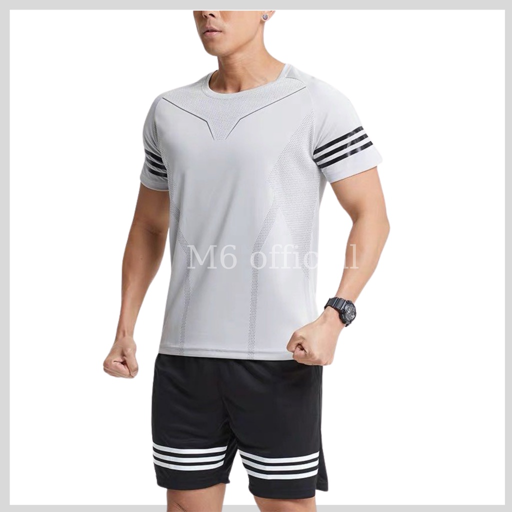 Bộ thể thao nam mặc nhà cao cấp M7 chất thun mát co dãn thoáng khí 3 màu trẻ trung năng động