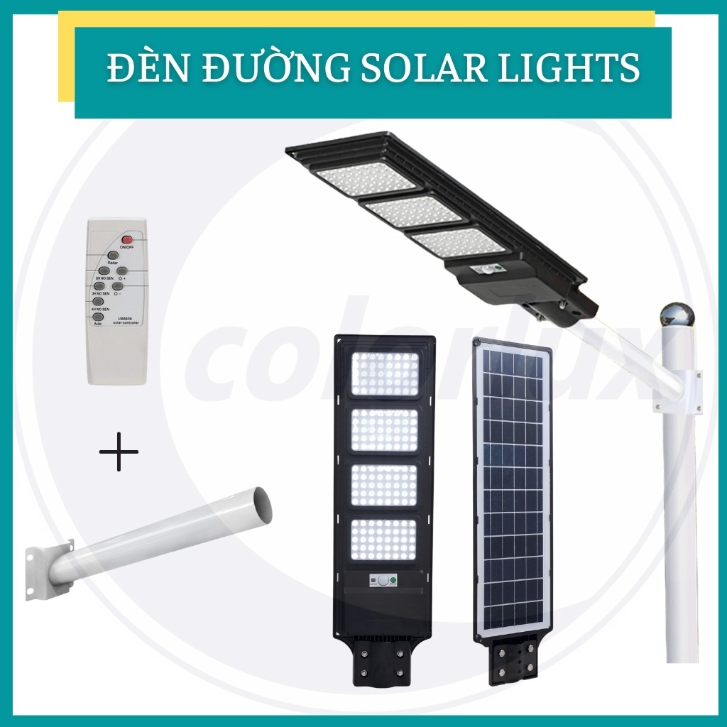 Đèn Đường Năng Lượng Mặt Trời Solar Lights COLORLUX Liền Khối Chống Nước IP65 #BT