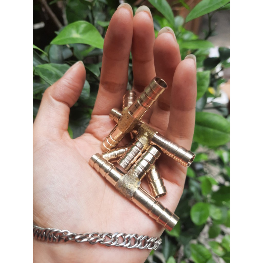 Đuôi chuột chữ T chia 3 dùng cho ống nước 8mm chất lượng