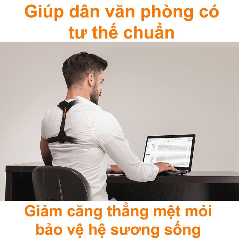 ✈️➡️ Đai chống gù lưng - nhãn hiệu miDoctor – Giữ tư thế cột sống - đứng thẳng, chống gù lưng