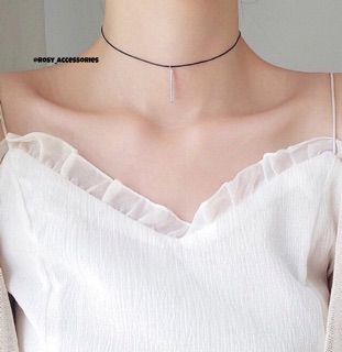 ROSY - CHOKER DA PHỐI MẶT HÌNH HỌC (ẢNH THẬT Ở SAU!!!!)