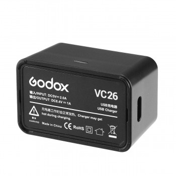 Sạc Godox VC26 cho đèn Godox V1/V860III