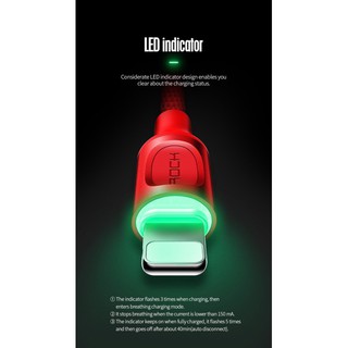Cáp Rock tự ngắt Lightning Metal auto disconnect data cable