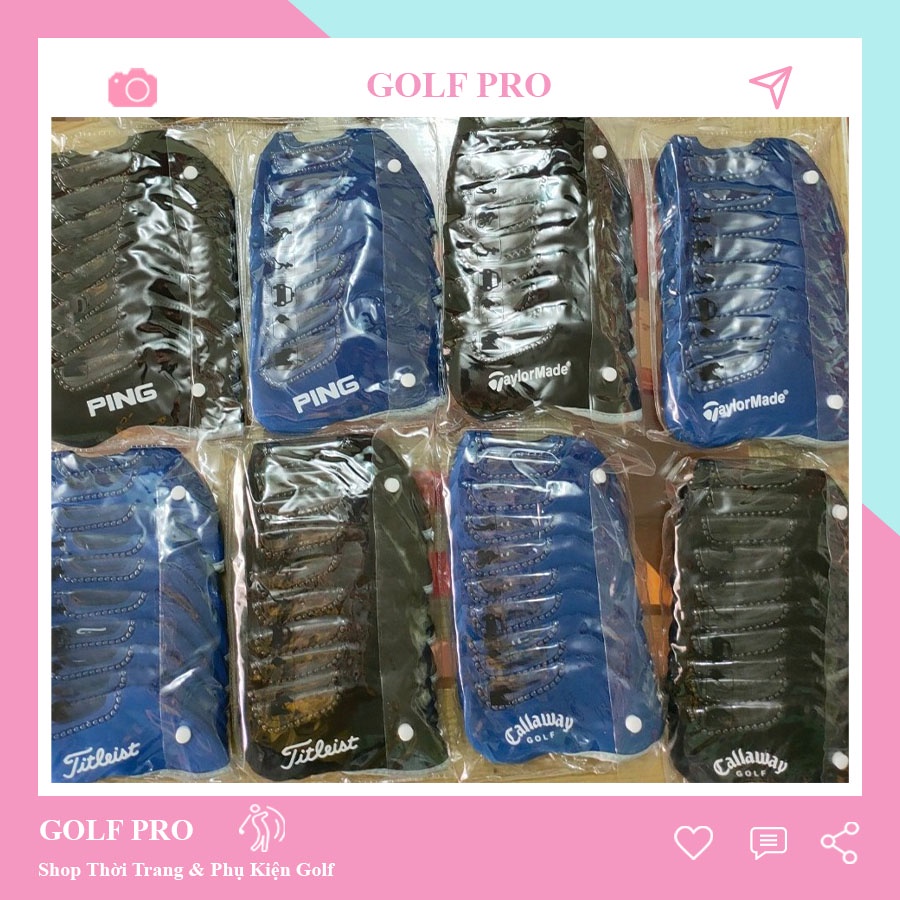 Bọc đầu gậy golf cover driver gậy sắt gậy gỗ Titleist Honma Taylormade bảo vệ chống va đập trầy xước 10 chiếc BD002