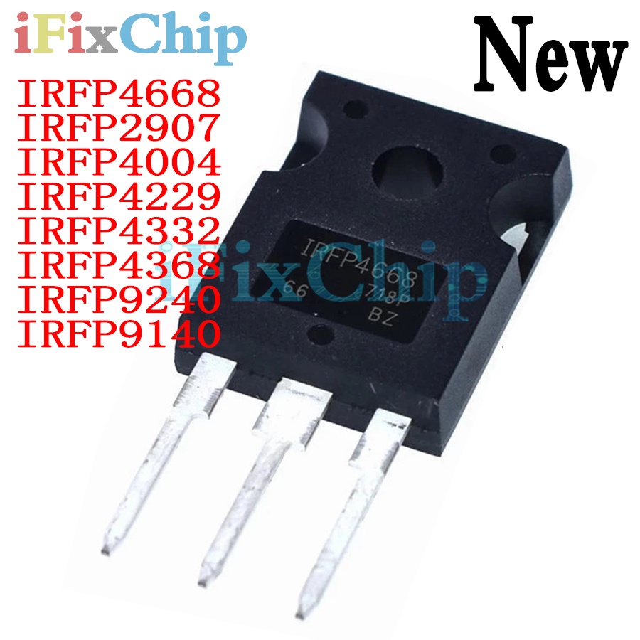 Bộ 5 Linh Kiện Điện Tử IRFP4668PBF TO-247 IRFP4668 TO247 IRFP2907 IRFP4004 IRFP4229 IRFP4332 IRFP4368 IRFP9240 Irfp2907Pbfp9240Pbfp9240Pbfp43Pfp43Fp43Fp68Fp43Fp68Fp