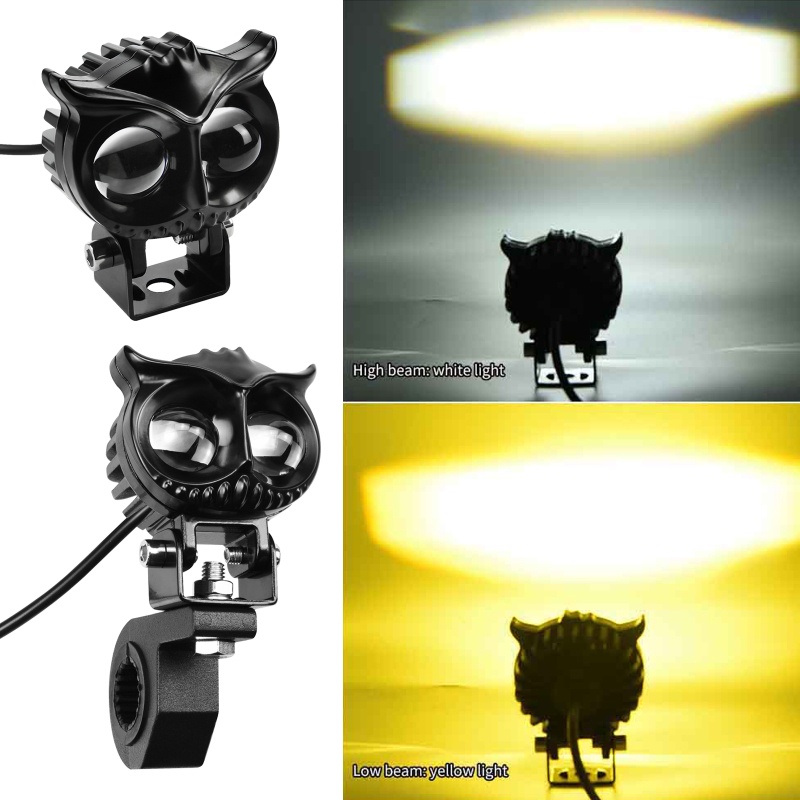 Đèn Pha LED S32 ATV Hình Chim Cú Chuyên Dụng Cho Xe Scooter / Xe Hơi