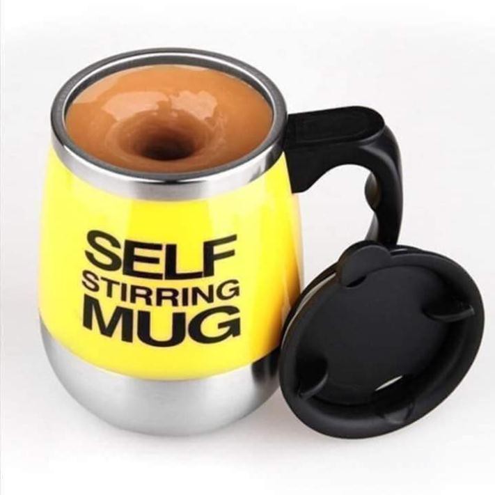 Cốc cafe tự khuấy thông minh, Cốc tự pha cafe thông minh 2 trong 1 Self Stirring Mug