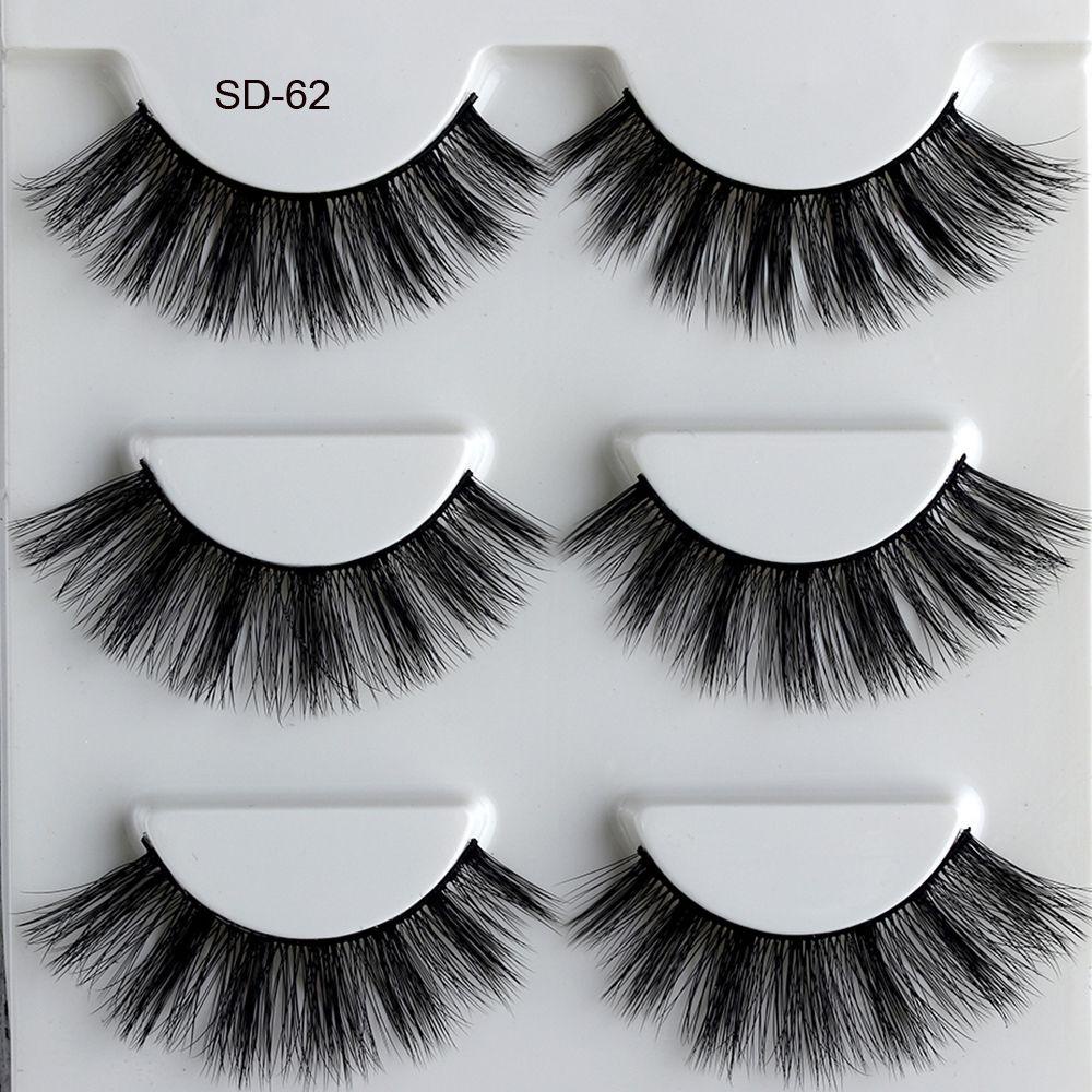 Set 3 Cặp Lông Mi Giả BORAG SKONHED 3D Handmade Dày Dặn Dành Cho Nữ
