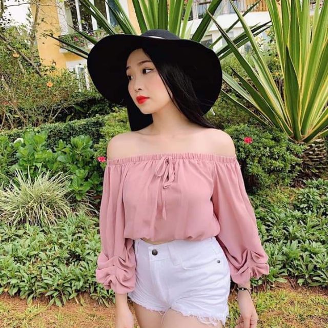 Áo kiểu trễ vai