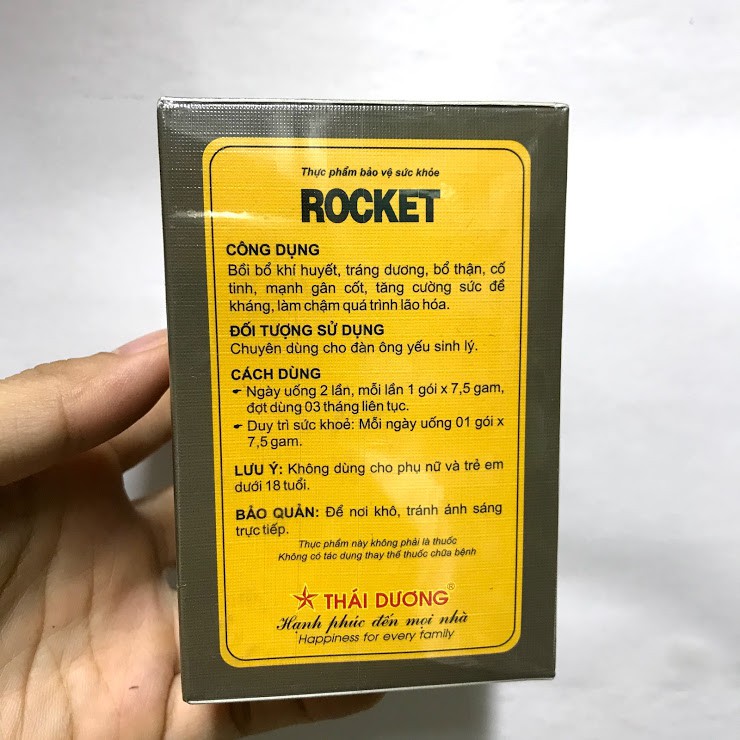 Rocket Tráng Dương, Bổ Thận ,Tăng Cường Sinh Lý Hộp 10 Gói-30 Gói