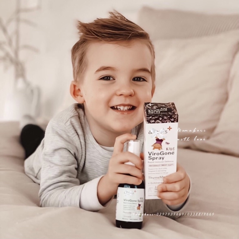 Tăng sức đề kháng cho bé tổng hợp ARTEMIS VirgoGone Spray tăng cường hệ miễn dịch toàn diện