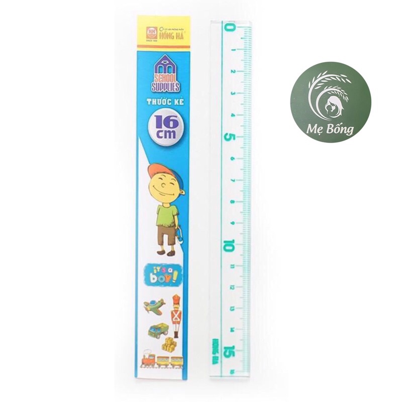 Thước kẻ Hồng Hà dài 16cm Mã 3367