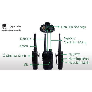 Combo 6 máy bộ đàm Hypersia H1