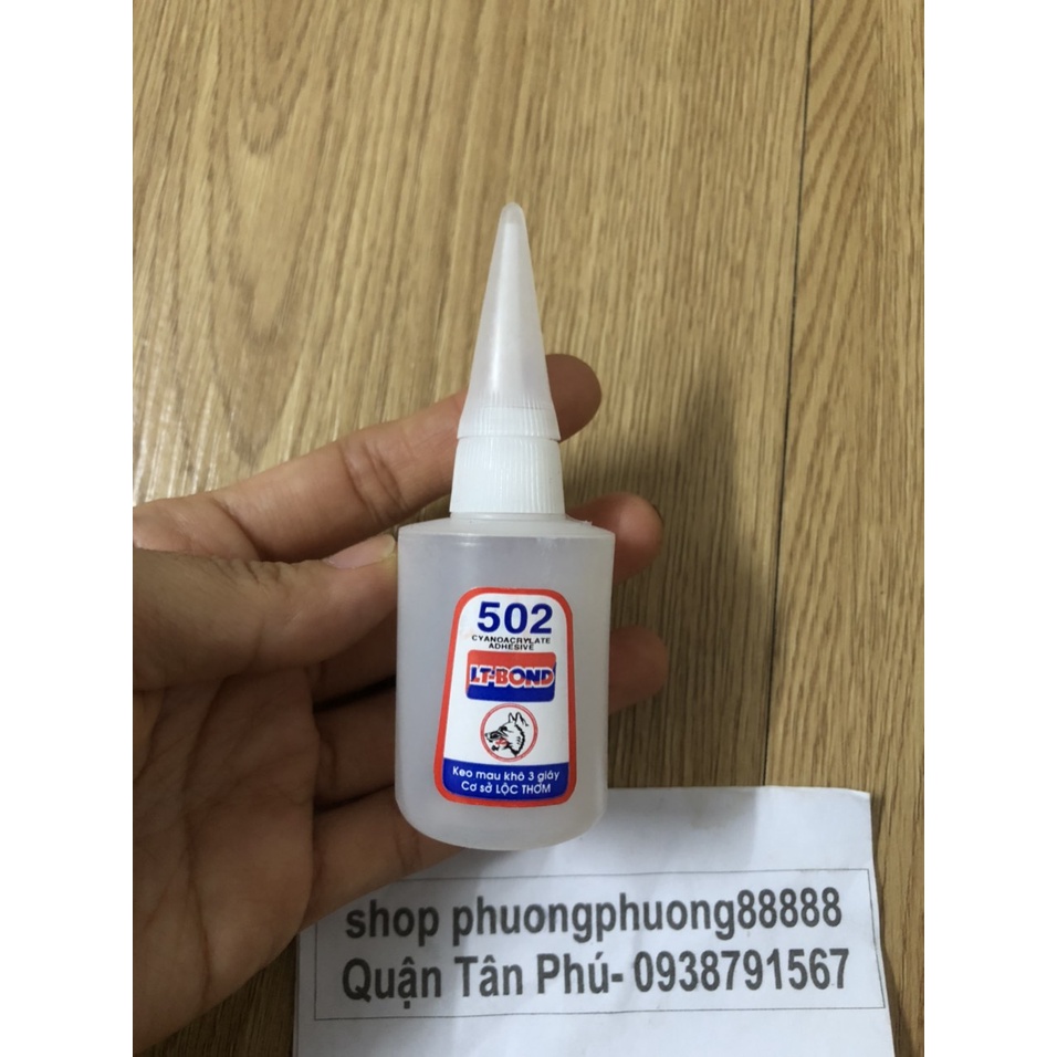 Keo 502, keo dán đa năng gỗ sắt,nhựa...25gram