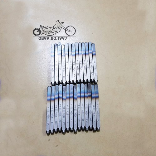 Bộ Đục Chữ Và Số 5mm - Xuôi