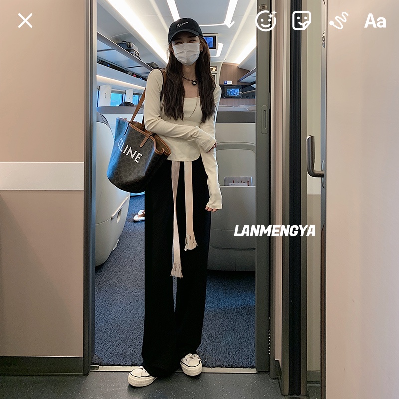 NRVP Quần Thể Thao Ống Rộng Phong Cách Thời Trang Hàn Quốc Dành Cho Nam Và Nữ