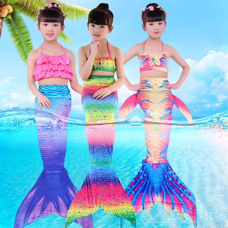 Bộ Đồ Bơi Đuôi Nàng Tiên Cá Xinh Xắn Dành Cho Bé Gái