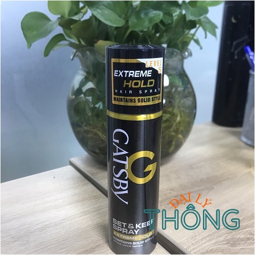 Gôm xịt tạo kiểu tóc GATSBY Extreme Hold 66ml - Keo sịt tóc siêu cứng Ultra Hard 250ml