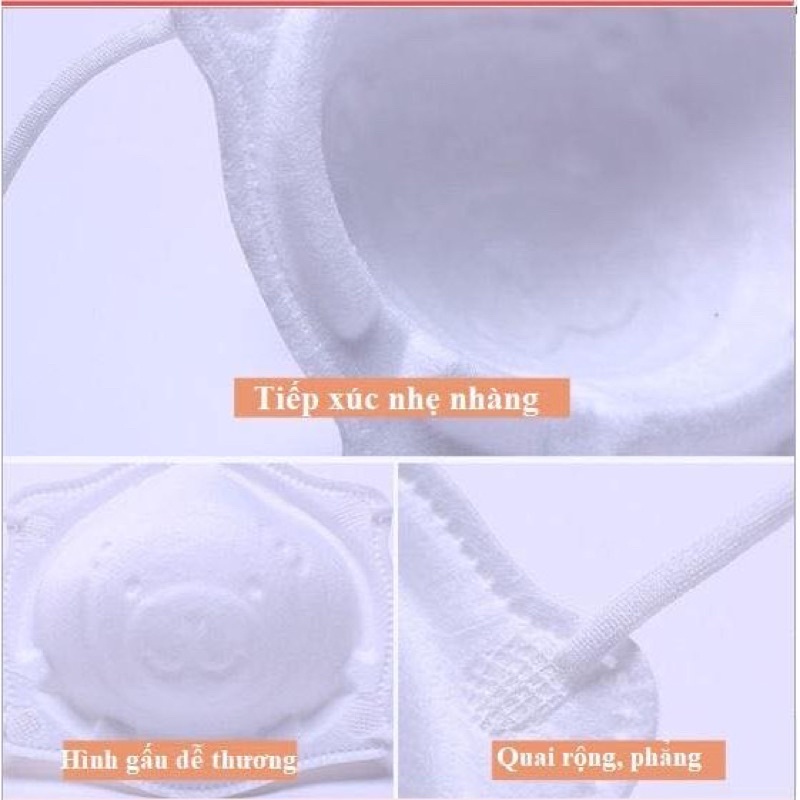 Khẩu trang cho bé-khẩu trang gấu kichilachi cho bé hàng chính hãng set3