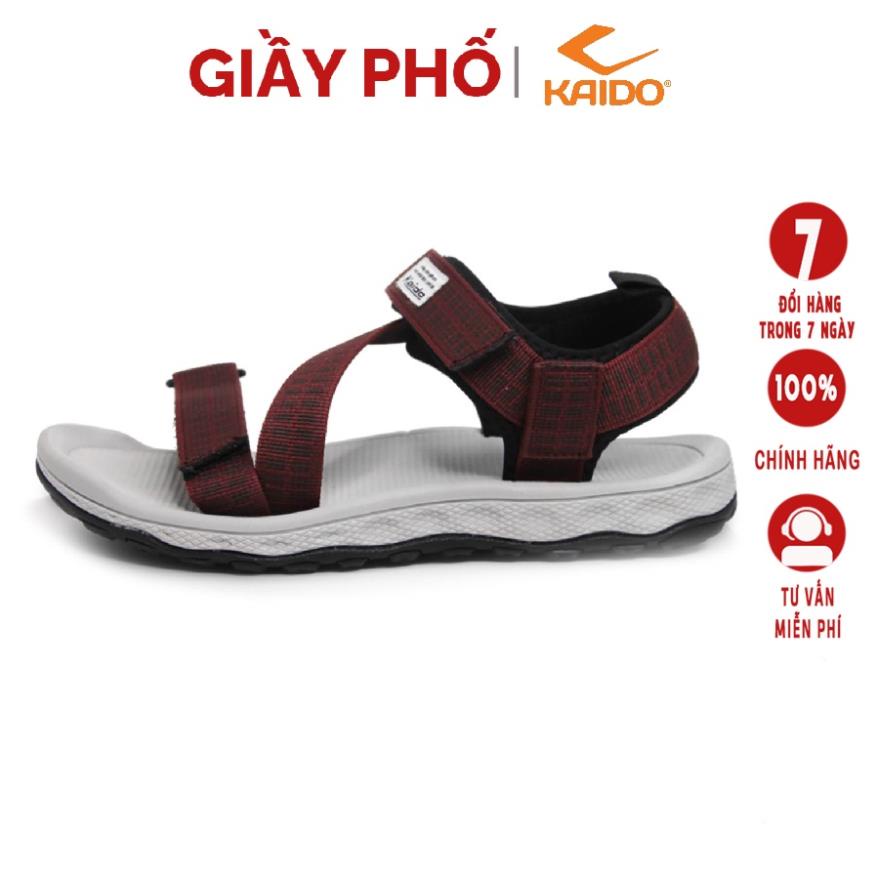 🌼 Dép Sandal Quai Hậu Kaido Màu Đỏ KD2199, Đế Có Rãnh Chống Trơn Trượt, Êm Nhẹ.