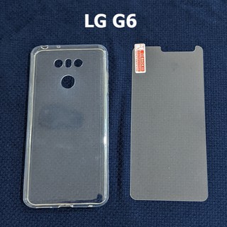 Combo ốp lưng dẻo kính cường lực LG G6