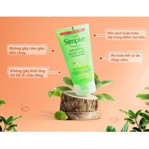 Combo Simple Tẩy Trang 200ml + Sữa Rửa Mặt 150ml + Nước Hoa Hồng 200ml Chính Hãng