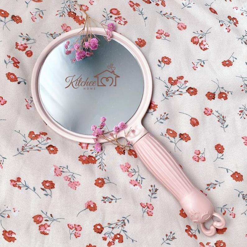 Gương Nhựa Nhỏ, Gương Cầm Tay 3 Màu Phù Hợp Để Decor