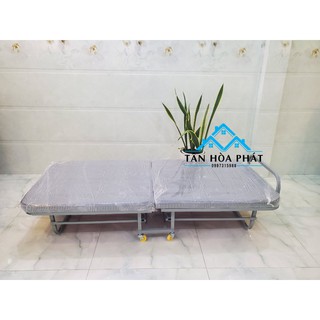 Giường gấp có nệm rộng 90 x dài 1m9 - nội thất tân hòa phát