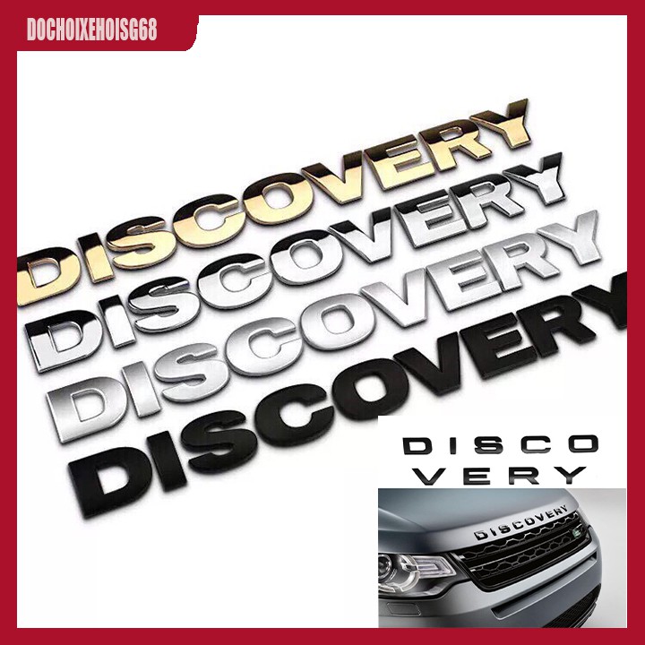 Tem 3D Discovery xịn chữ nổi - Trang trí xe đẳng cấp