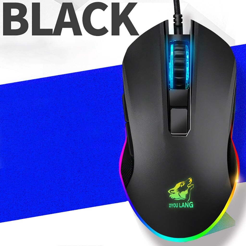 Chuột game thủ Gaming V1 Wolf Black LED RGB 16 triệu màu - Siêu Bền - 3200 dpi ( BH 6 tháng ) -dc4093 | WebRaoVat - webraovat.net.vn