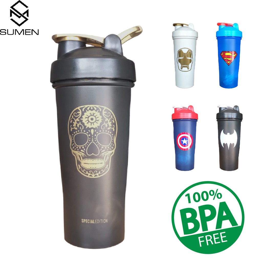 Bình Lắc Tập Gym Bình Nước Thể Thao Siêu Anh Hùng Bình Nhựa Không Độc Hại Dung Tích 700ml - SUMEN Shop