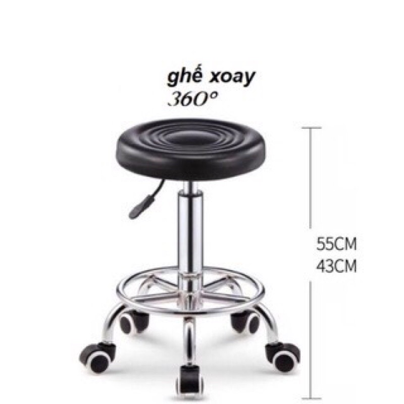 Ghế xoay 360 độ tuỳ chỉnh cao thấp