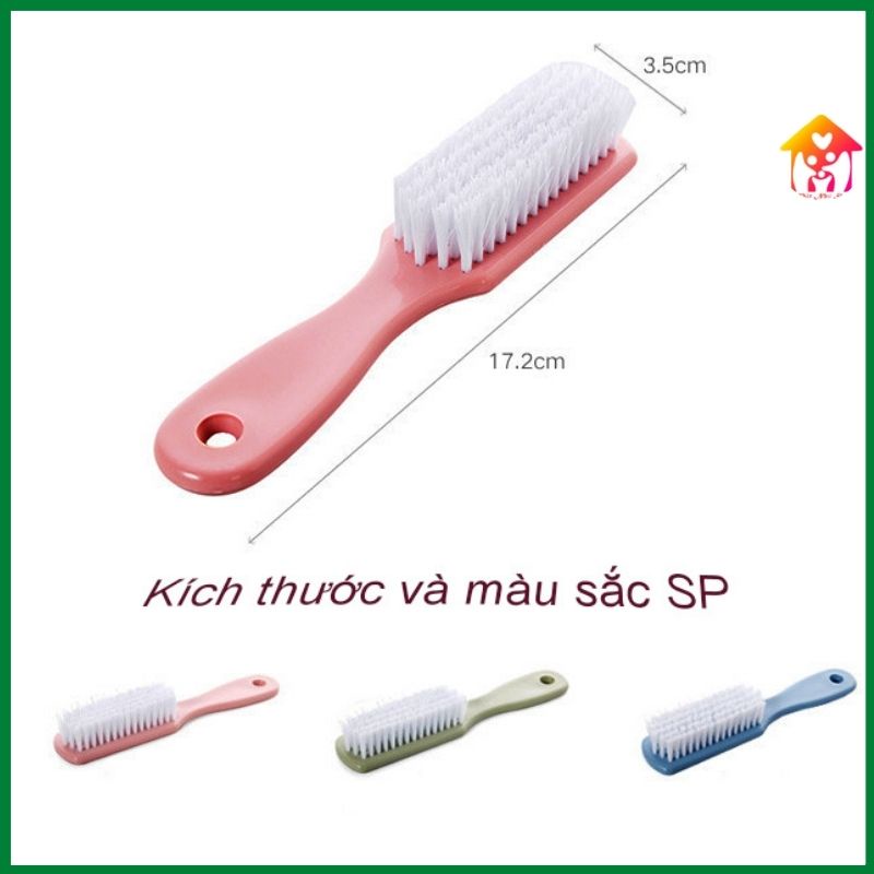 Bàn chải giặt giày lông mềm cán dài giặt siêu sạch