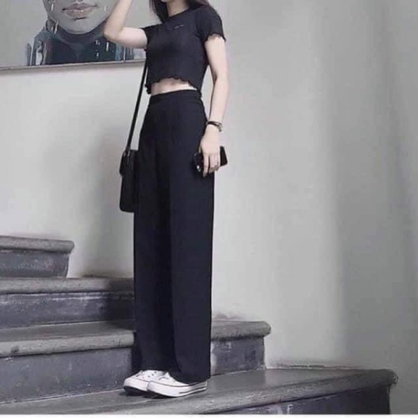 [GIẢM 10K CHO ĐƠN TỪ 99K]🌞 SIÊU HOT  🌞 Quần Ống Rộng  Quần Suông Chất Đũi Cạp Cao Thoáng Mát Hàng Xuất Nhật | BigBuy360 - bigbuy360.vn
