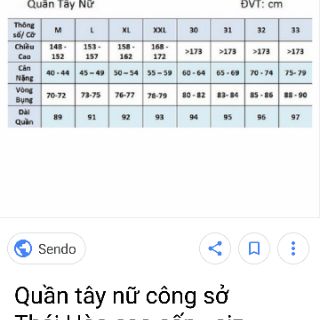 Quần tây công sở Thái Hòa