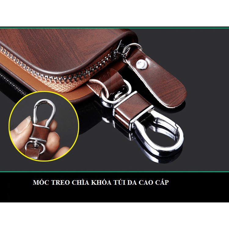 Móc treo chìa khóa,túi da đựng chìa khóa gắn logo các hãng ô tô Mazda, Ford, Lexus,Kia,Land Rover, Audi...