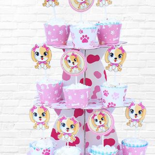 Kệ để bánh cupcake  3 tầng